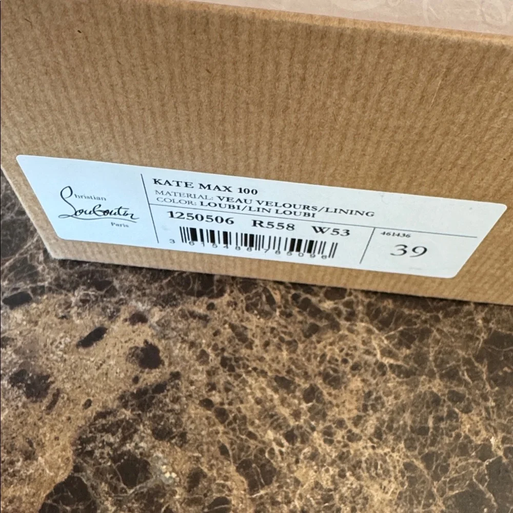 Christian Louboutin Kate max 100mm red loubi suede stiletto sz 39 - Picture 9 of 12